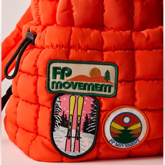 FP Movement by Free People Orange Quilted Backpack - Picture 3 of 4